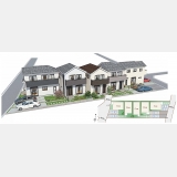 東大和市中央4丁目〈新築〉多摩モノレール「上北台」駅徒歩15分　3LDK　ZEH水準の省エネ住宅　LDKにも物入あり　リビングイン階段　家事動線良好　浄水器　1坪タイプシステムバス　浴室乾燥機　全5棟C号棟