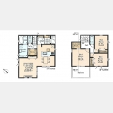 西多摩郡瑞穂町むさし野2丁目〈新築〉JR八高線「箱根ヶ崎」駅バス10分停歩７分　3LDK＋WIC×2　公園・商業施設が充実　浄水器　浴室乾燥機　24時間換気　駐車2台可　全3棟①号棟