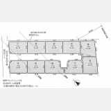 武蔵村山市岸1丁目〈売地〉JR八高線「箱根ヶ崎」バス7分停歩3分　モノレール新駅予定地まで徒歩3分　全10区画①区画