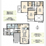 東大和市中央2丁目〈新築〉西武拝島線「東大和市」駅徒歩20分　4LDK　太陽光発電搭載　ウォークインクローゼット2　浄水器　浴室乾燥機　設計建物性能評価・保証も充実　全2棟①号棟