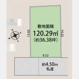 武蔵村山市三ツ藤3丁目〈売地〉西武拝島線「西武立川」駅バス14分停歩7分　多摩モノレール延伸新駅予定地まで徒歩5分　南向き整形地　教育施設・商業施設や公園など充実