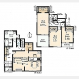 西多摩郡瑞穂町箱根ヶ崎字池廻り〈新築〉JR八高線「箱根ヶ崎」駅徒歩11分　3LDK　子育て世代にも最適な住環境　パントリー　ウォークインクローゼット　インナーバルコニー　浴室乾燥機　浄水器　長期優良住宅認定物件　充実した保証　全2棟②号棟