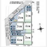武蔵村山市本町3丁目〈新築〉JR八高線「箱根ヶ崎」駅バス24分停歩7分　太陽光発電設備標準搭載　断熱等性能5等級以上、エネルギー消費性能6等級以上の ZEH水準省エネ住宅　換気暖房乾燥機　全6棟②号棟
