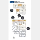 武蔵村山市残堀1丁目〈新築〉JR中央線「立川」駅バス40分停歩5分　4LDK　太陽光発電搭載　浴室換気乾燥暖房機　ストレージルーム　ウォークインクローゼット2　駐車3台可　全8区画⑤号棟