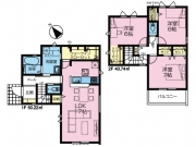 	武蔵村山市神明2丁目〈新築戸建〉 多摩モノレール「上北台」駅徒歩19分 3LDK 建物89.91m² 土地130.27m²