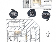 武蔵村山市神明1丁目〈新築〉多摩モノレール「上北台」駅バス10分停歩3分　4LDK＋S　角地　太陽光発電搭載　子育て世代にも最適な住環境　2WAY洗面室　幅広バルコニー　浴室乾燥機　浄水器　24時間換気　全6区画③号棟