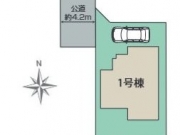 東大和市狭山5丁目〈新築戸建〉 西武多摩湖線「武蔵大和」駅徒歩14分 4LDK 建物94.36m² 土地120.49m² カウンターキッチン 食洗機 浴室乾燥機