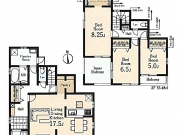 西多摩郡瑞穂町箱根ヶ崎字池廻り〈新築〉JR八高線「箱根ヶ崎」駅徒歩11分　3LDK　子育て世代にも最適な住環境　パントリー　ウォークインクローゼット　インナーバルコニー　浴室乾燥機　浄水器　長期優良住宅認定物件　充実した保証　全2棟②号棟