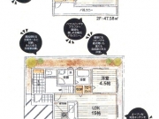 武蔵村山市残堀1丁目〈新築〉JR中央線「立川」駅バス40分停歩5分　4LDK　太陽光発電搭載　浴室換気乾燥暖房機　ストレージルーム　ウォークインクローゼット2　駐車3台可　全8区画⑤号棟