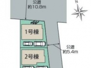 立川市若葉町〈新築戸建〉 西武拝島線「東大和市」駅徒歩19分 4LDK 建物104.39m² 土地124.22m² カウンターキッチン 24時間換気システム ウォークインクローゼット