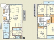 東大和市南街1丁目〈新築〉西武拝島線「東大和市」駅徒歩14分　4LDK　ZEH水準の省エネ住宅　広々21帖LDK　リビングイン階段　家事動線良好　全窓網戸標準装備　並列駐車2台可　食器洗浄乾燥機　浄水器　浴室乾燥機　24時間換気
