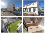 東大和市狭山4丁目〈新築〉西武多摩湖線「武蔵大和」駅徒歩7分　太陽光発電採用住宅　長期優良住宅　地震に強い家　ZEH水準省エネ住宅　　北東角地　全居室物入完備　浄水器　浴室乾燥機　全8棟F号棟