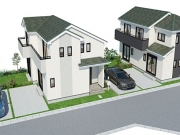 東大和市高木2丁目〈新築〉西武多摩湖線「武蔵大和」駅徒歩15分　太陽光発電採用住宅　長期優良住宅　ZEH水準省エネ住宅　敷地面積43坪超　浄水器　浴室乾燥機　全2棟6期A号棟