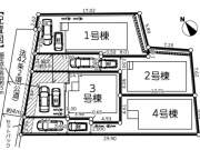 東大和市芋窪1丁目〈新築〉多摩モノレール「上北台」駅徒歩15分　大型浴室TV　浴室乾燥機　食洗機　浄水器　リビングイン階段　小屋裏収納庫　リネン棚