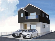 東大和市新堀3丁目〈新築〉西武拝島線「東大和市」駅徒歩14分　4LDK　ZEH水準の省エネ住宅　リビングイン階段　スタディカウンター　シューズインクローゼット　ウォークインクローゼット　全居室収納　2バルコニー　浄水器　食器洗浄機　　1坪バス　浴室乾燥機