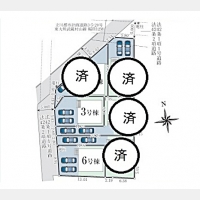 武蔵村山市本町3丁目〈新築〉JR八高線「箱根ヶ崎」駅バス24分停歩7分　太陽光発電設備標準搭載　断熱等性能5等級以上、エネルギー消費性能6等級以上の ZEH水準省エネ住宅　換気暖房乾燥機　全6棟③号棟