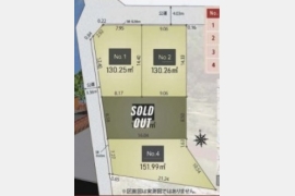 東大和市芋窪2丁目〈売地〉 多摩モノレール線「上北台」駅徒歩14分 130.26m² プロパンガス 建築条件なし