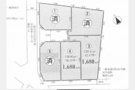 武蔵村山市中原3丁目〈売地〉 西武拝島線「西武立川」駅バス21分 120.05m² 建築条件なし