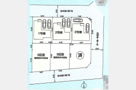 武蔵村山市神明1丁目〈売地〉多摩モノレール「上北台」駅バス10分停歩3分　建築条件付き売地　子育て世代にも最適エリア　全6区画うち2区画売地⑤区画