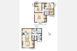西多摩郡瑞穂町むさし野2丁目〈新築〉JR八高線「箱根ヶ崎」駅バス10分停歩７分　3LDK＋S　公園・商業施設が充実　浄水器　浴室乾燥機　24時間換気　駐車2台可　全3棟②号棟