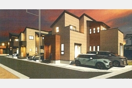 武蔵村山市残堀1丁目〈新築〉JR中央線「立川」駅バス40分停歩5分　4LDK　太陽光発電搭載　長期優良住宅　浄水器　浴室換気乾燥暖房機　ウォークインクローゼット2　駐車2台可　全8区画④号棟