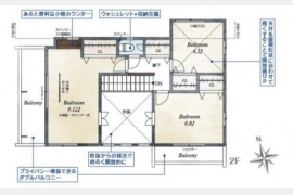 立川市若葉町3丁目〈新築戸建〉 西武拝島線「東大和市」駅徒歩18分 4LDK 建物100.61m² 土地125.63m² オール電化 食洗機 温水洗浄便座