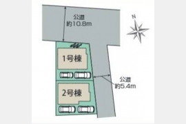 立川市若葉町〈新築戸建〉 西武拝島線「東大和市」駅徒歩19分 4LDK 建物104.39m² 土地124.22m² カウンターキッチン 24時間換気システム ウォークインクローゼット