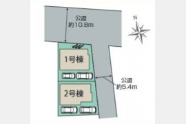 立川市若葉町〈新築戸建〉 西武拝島線「東大和市」駅徒歩19分 4LDK 建物104.39m² 土地124.22m² カウンターキッチン 24時間換気システム ウォークインクローゼット