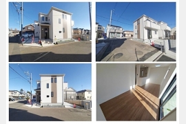 東大和市狭山4丁目〈新築〉西武多摩湖線「武蔵大和」駅徒歩7分　太陽光発電採用住宅　長期優良住宅　地震に強い家　ZEH水準省エネ住宅　　南西角地　駐車2台可　全居室物入完備　浄水器　浴室乾燥機　全8棟F号棟