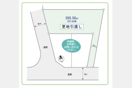 武蔵村山市大南2丁目〈売地〉多摩モノレール「桜街道」駅バス5分停歩4分　広々355㎡　更地引渡し　子育て世代にも最適な住環境　都市ガス　建築条件無し
