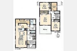 西多摩郡瑞穂町箱根ヶ崎字池廻り〈新築〉JR八高線「箱根ヶ崎」駅徒歩11分　3LDK＋S　子育て世代にも最適な住環境　ユーティリティルーム　ストレージルーム　幅広バルコニー　浴室乾燥機　浄水器　長期優良住宅認定物件　充実した保証　全2棟①号棟
