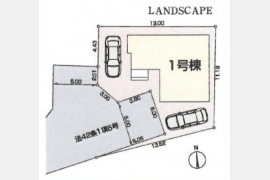 武蔵村山市残堀2丁目〈新築戸建〉 JR青梅線「昭島」駅バス20分 4LDK 建物100.84m² 土地128.34m² 駐車場あり