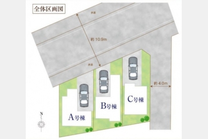 東大和市南街6丁目〈新築戸建〉 西武拝島線「東大和市」駅徒歩11分 4LDK+カースペース 建物70.04m² 土地95.53m² 浴室乾燥機 24時間換気システム 床暖房