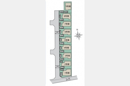 立川市一番町2丁目〈新築〉西武拝島線「西武立川」駅徒歩9分　太陽光発電　リビング折紙天井　食洗機　ワイドバルコニー　建物＋設計性能評価・保証も充実　全9棟⑨