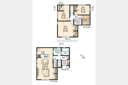 西多摩郡瑞穂町むさし野2丁目〈新築〉JR八高線「箱根ヶ崎」駅バス10分停歩７分　3LDK＋S　公園・商業施設が充実　浄水器　浴室乾燥機　24時間換気　駐車2台可　全3棟②号棟