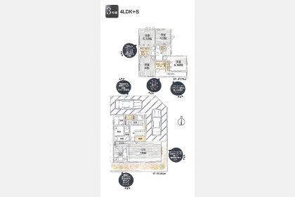 武蔵村山市神明1丁目〈新築〉多摩モノレール「上北台」駅バス10分停歩3分　4LDK＋S　角地　太陽光発電搭載　子育て世代にも最適な住環境　2WAY洗面室　幅広バルコニー　浴室乾燥機　浄水器　24時間換気　全6区画③号棟