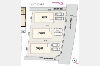 武蔵村山市残堀5丁目〈新築戸建〉 西武立川線「西武立川」駅バス13分 3LDK 建物107.14m² 土地149.69m²