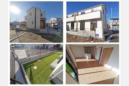 東大和市狭山4丁目〈新築〉西武多摩湖線「武蔵大和」駅徒歩7分　太陽光発電採用住宅　長期優良住宅　地震に強い家　ZEH水準省エネ住宅　　北東角地　全居室物入完備　浄水器　浴室乾燥機　全8棟F号棟