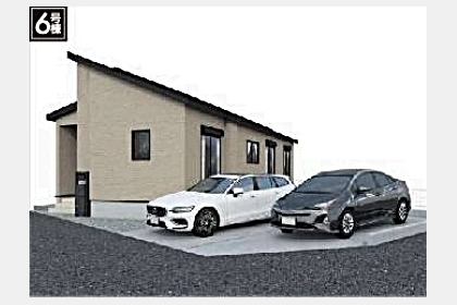 西多摩郡瑞穂町大字高根字田尻〈新築〉JR八高線「箱根ヶ崎」駅徒歩32分　3LDK　広々176㎡超え　平屋　全居室南向き陽当たり良好　並列駐車2台可　耐震等級3　長期優良住宅　全6区画⑥号棟