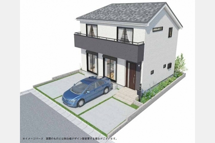 武蔵村山市大南3丁目〈新築〉西武拝島線「武蔵砂川」駅徒歩17分　4LDK　全居室二面採光　庭先・カースペース5m超　リビングイン階段　浄水器　浴室乾燥機　長期優良住宅　ZEH水準の省エネ住宅