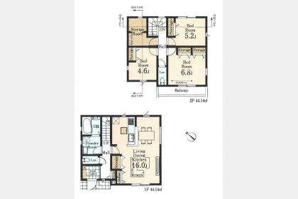 西多摩郡瑞穂町むさし野2丁目〈新築〉JR八高線「箱根ヶ崎」駅バス10分停歩７分　3LDK＋S　公園・商業施設が充実　浄水器　浴室乾燥機　24時間換気　駐車2台可　全3棟③号棟