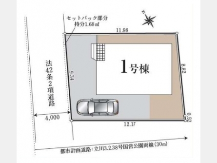 立川市上砂町3丁目〈新築〉西武拝島線「武蔵砂川」駅徒歩16分　3LDK　子育て世代にも最適な住環境　リビングイン階段採用　ウォークインクローゼット　省エネ住宅　制震装置「SAFE365」