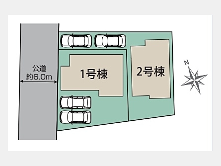 武蔵村山市残堀4丁目〈新築〉西武拝島線「西武立川」駅バス13分停歩3分　太陽光発電設備搭載　開放感をプラスした折上天井　食器洗浄乾燥機　南向きバルコニー　2ウォークインクローゼット　駐車2台可　全2棟①号棟