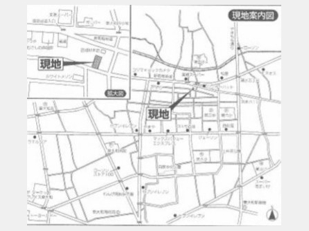 東大和市中央1丁目〈売地〉 「武蔵大和」駅徒歩18分 149.36m² 建築条件なし