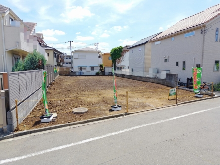 武蔵村山市大南2丁目〈売地〉多摩モノレール「桜街道」駅バス5分停歩4分　子育て世代にも最適な住環境　都市ガス　建築条件無し　全3区画A