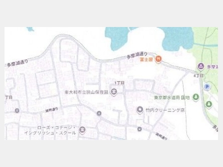 東大和市狭山1丁目〈売地〉 西武多摩湖線「武蔵大和」駅徒歩15分 219.84m² 更地 都市ガス 建築条件なし