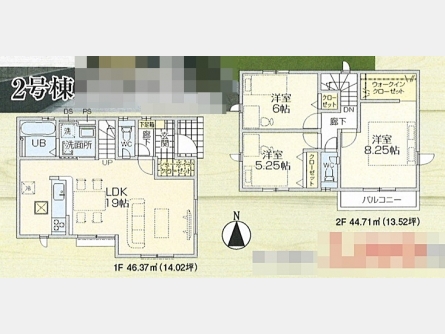 東大和市仲原2丁目〈新築〉西武拝島線「東大和市」駅徒歩22分　3LDK　子育て世代にも最適な住環境　ZEH浄水器水準仕様　浄水器　浴室暖房乾燥機　シューズインクローゼット　ウォークインクローゼット　全2棟②
