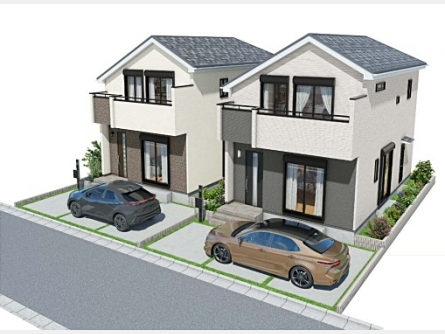 東大和市向原2丁目〈新築〉西武拝島線「東大和市」駅徒歩15分　ZEH水準省エネ住宅　広々20帖のLDK　パントリー　浄水器　浴室乾燥機　小学校や商業施設など徒歩5分圏内　全2棟B