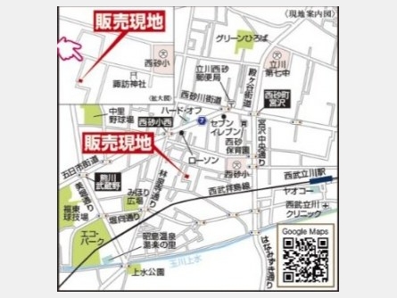 立川市西砂町〈新築戸建〉 西武拝島線「西武立川」駅徒歩14分 3LDK 建物97.2m² 土地125.06m² 駐車場あり 駐車場2台以上