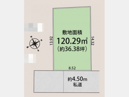武蔵村山市三ツ藤3丁目〈売地〉西武拝島線「西武立川」駅バス14分停歩7分　多摩モノレール延伸新駅予定地まで徒歩5分　南向き整形地　教育施設・商業施設や公園など充実